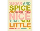 Sugar and Spice and Everything Nice... 8x10 inch print by Finny and Zook