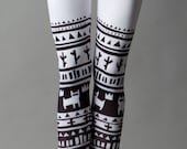 SALE White Tribe leggings