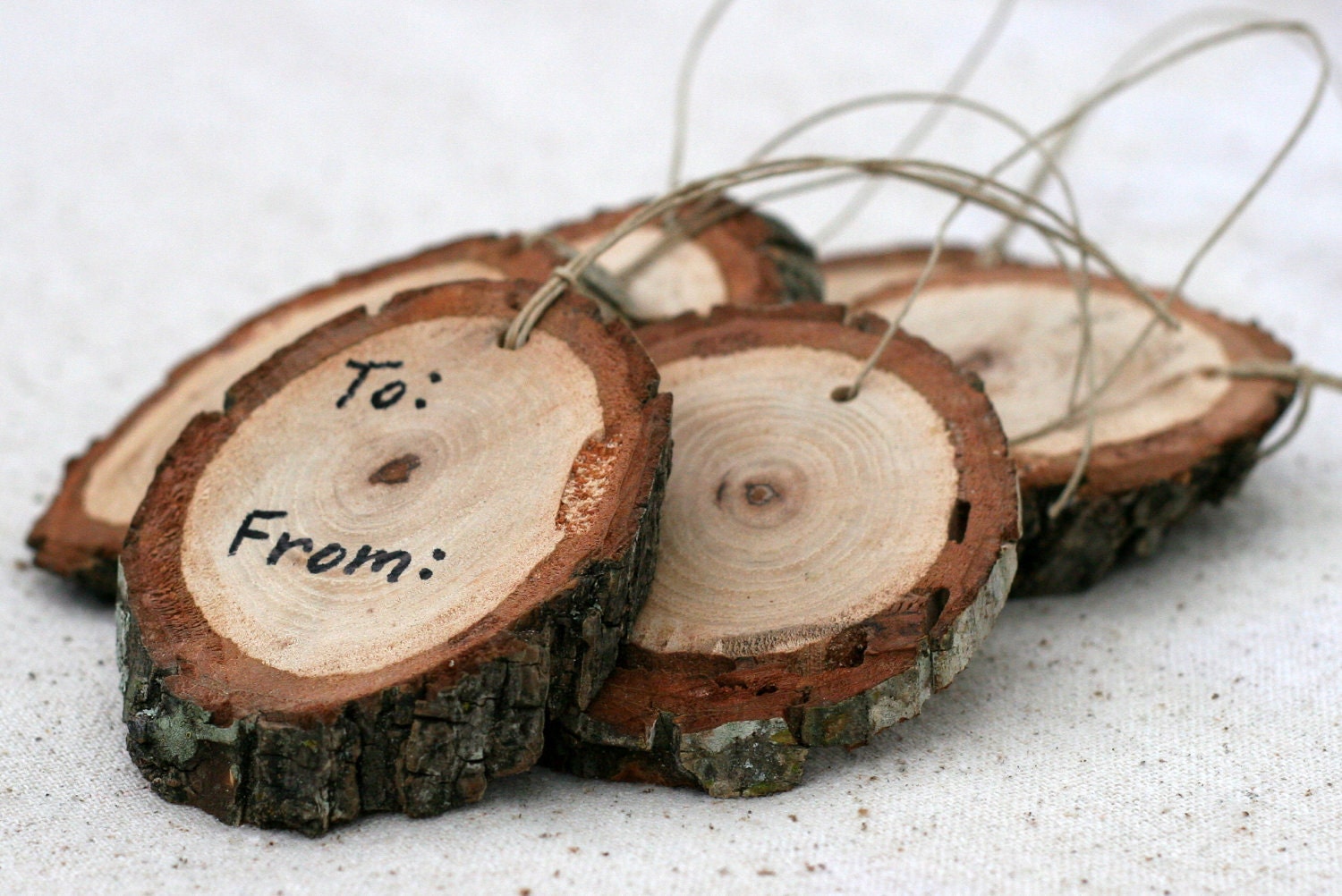 Natural Wood gift tags (6)