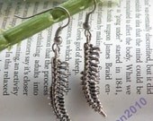Punk retro silver 3d human bone vertebra earrings jewelry vintage style