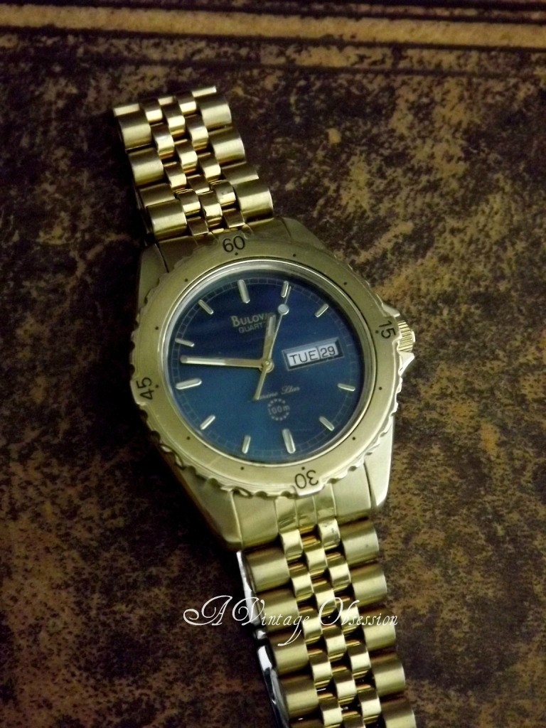 Vintage Bulova Presidential Wrist Watch by avintageobsession on etsy