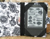 Kindle 3 eReader or Kindle Fire Cover Black and White