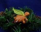 Xmas Platypus Ornament with Tree Tush - Handmade Christmas Decoration