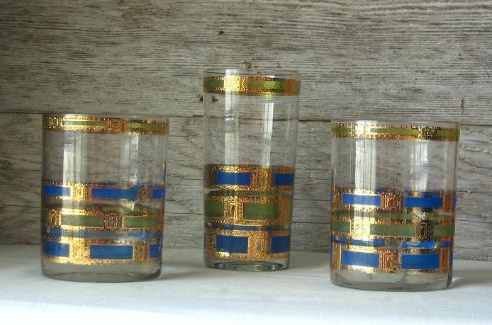 Vintage Cocktail  Glasses  - Set of three-