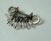 Silver Wire Link with Labradorite for Jewelry Making- Free Shipping Etsy