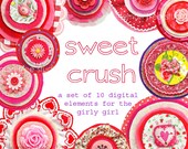 Digital Clip Art -- Sweet Crush Collection