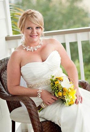 Pearl and Crystal Bridal Sash