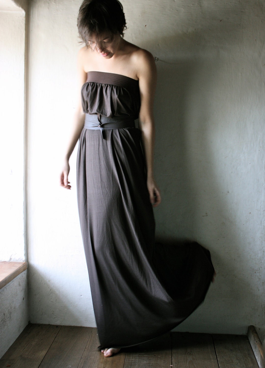 Long Jersey Tunic Dress - Custom made