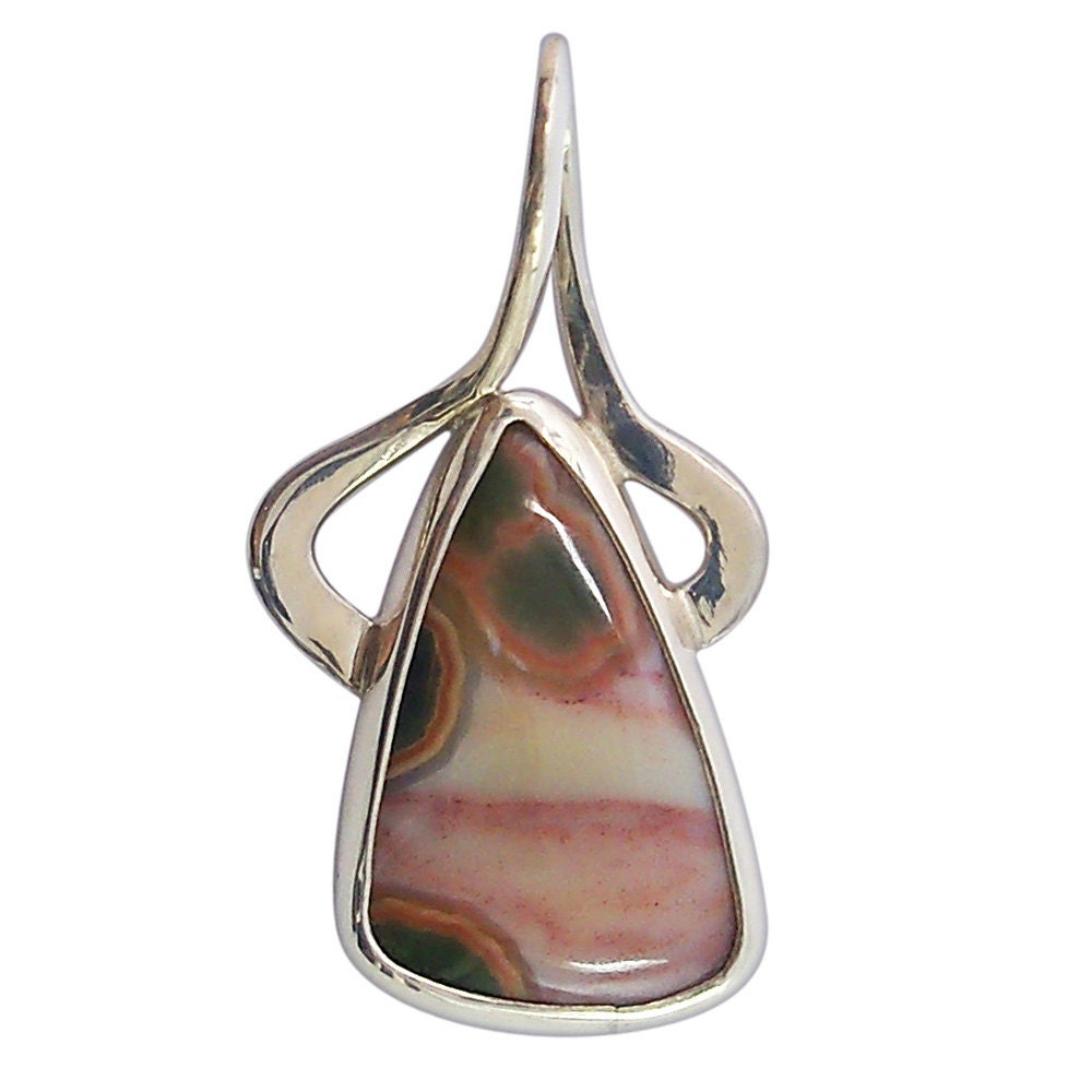 Pendants Ocean Jasper Pendant Set in Sterling Silver  pocje1600