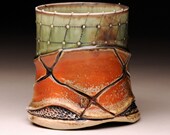Cup (Fall2011), textured & woodfired