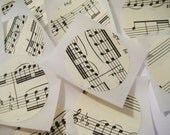 Vintage sheet music stickers 12 count