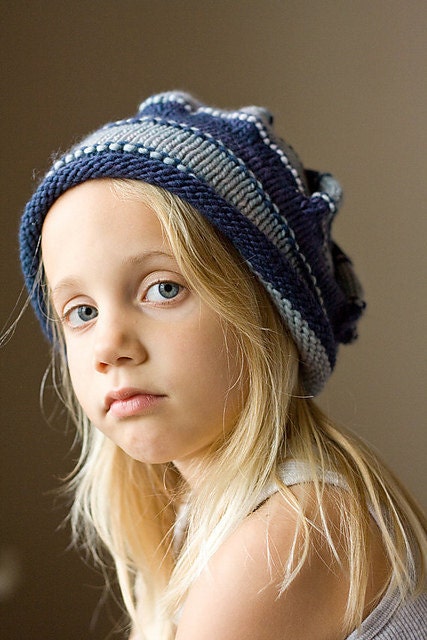 PDF KNITTING PATTERN Kid's Child's Slouchy Hat