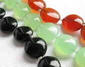 Assorted Chalcedony 15-18mm coin - (destash)