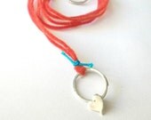 Sterling silver pendant-handmade.My heart