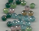Drops of crystal Aurora Borealis crystal assorted 40 pieces