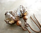 Fairy Drops - Czech glass earrings