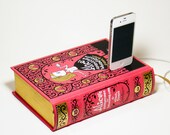 Alice in Wonderland Book Charger - iPhone 4S and iPod Dock