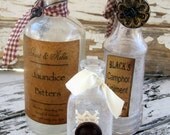 Vintage Bottles, Primitive, Altered, Home Decor, Set of 3, Old Bottle, cssteam, ofg team