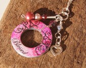 Blessed Handmade 'Circles of Inspiration' charm necklace