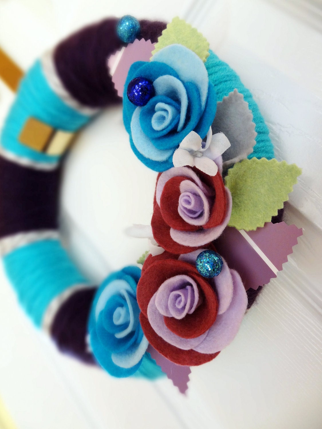 Jewel Felt Yarn Wreath - The Original Felt Yarn Wreath