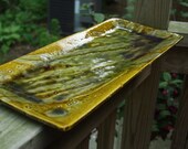 Rectangular Serving Platter-Busy Lemongrass