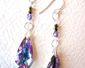 Swarovski crystal earrings in your choice of gold or silver