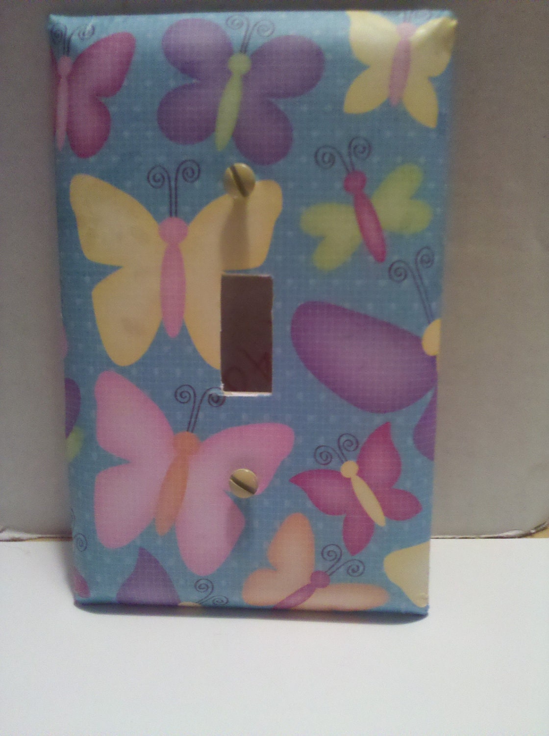 CUSTOM Butterfly light switch plate