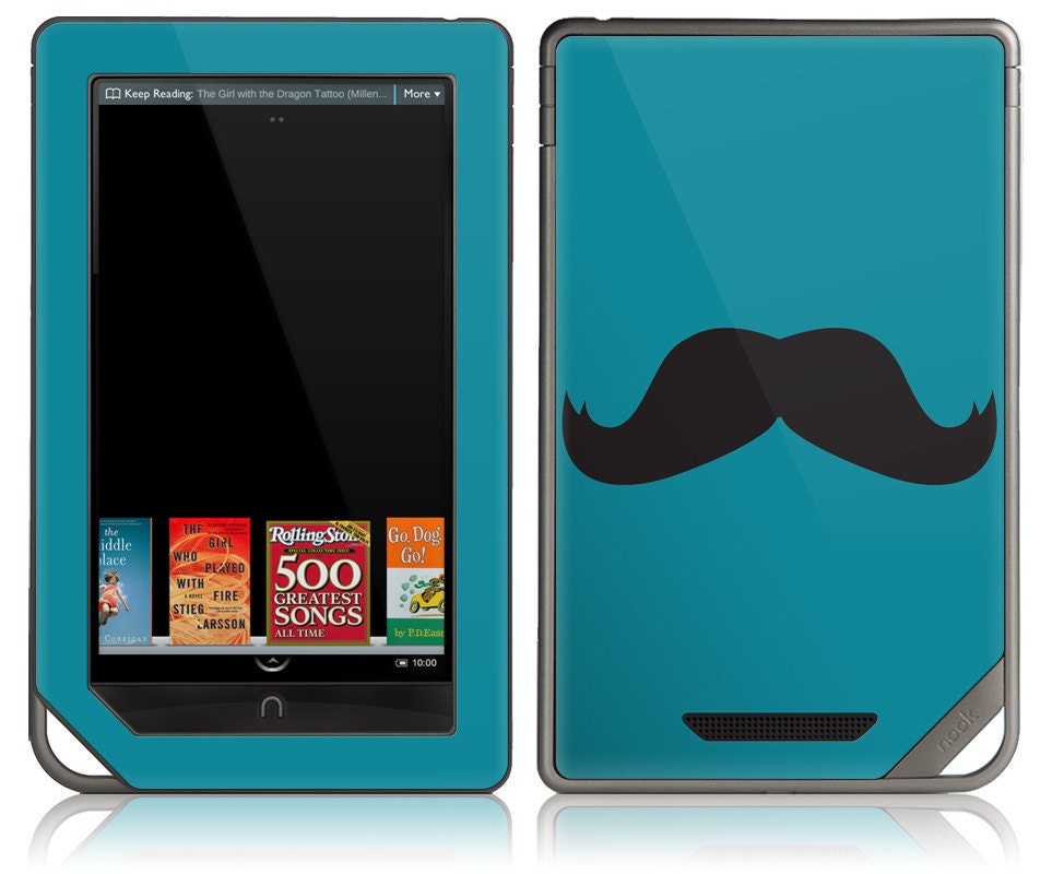 NOOK Tablet Color Skin Cover - Mustache