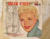 Antique Peggy Lee Record Album Dream Street Decca 1957 Rare