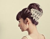 Venetian lace hairpiece- style 124