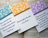 Bronte Sisters Literature Quote Note Cards