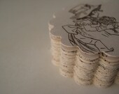 Vintage Book Pages Embellishments - 2 inch Scalloped Circle - for Scrapbooking, Gifts or Paper Crafts - Set of 100 Il_170x135