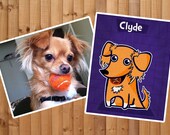 Custom Pet portrait from your photos Cats Dogs Bunnies