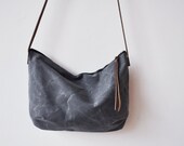 DAY BAG - waxed canvas/charcoal