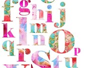 Alphabet Print, Pink