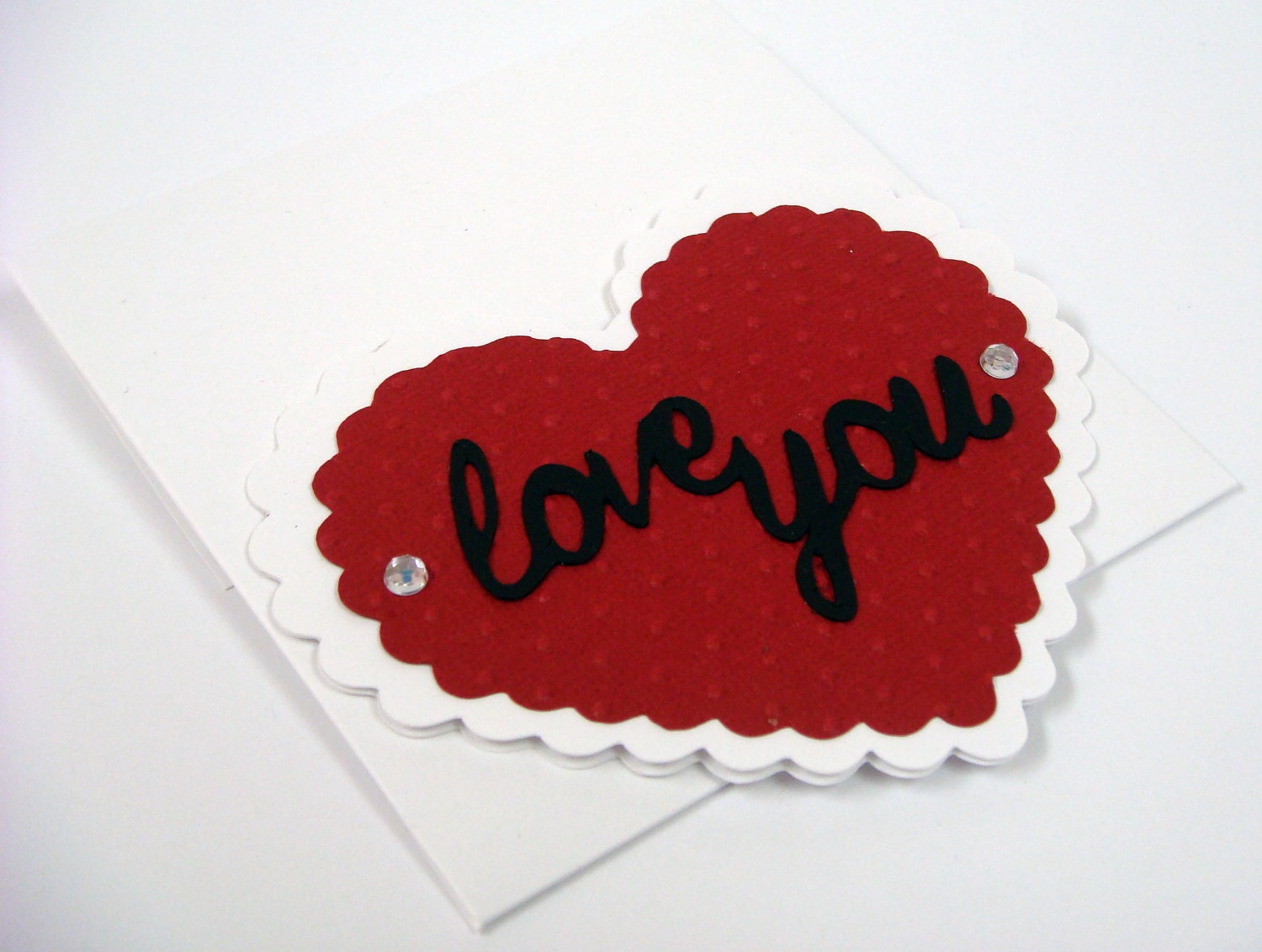 Mini Valentine Card Heart Shape