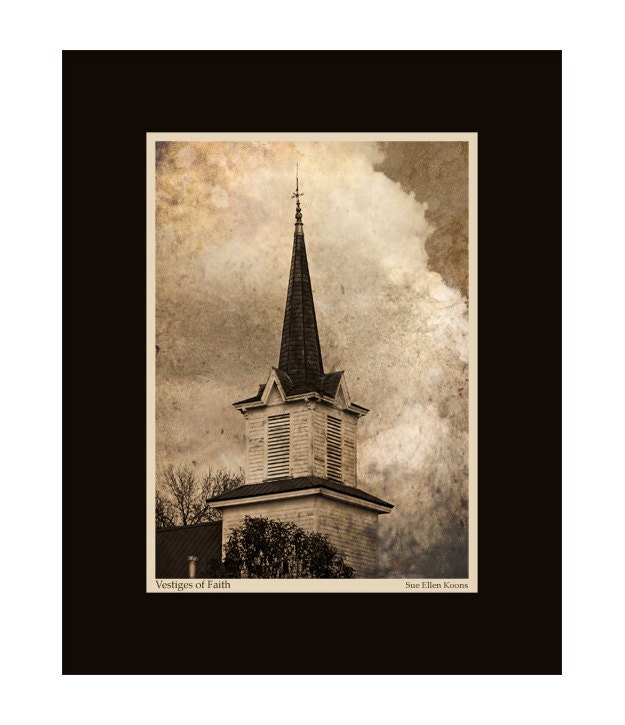 Vestiges of Faith, Abandoned Church 8x10 Print