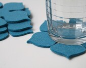 Better Homes & Gardens November 2011 Gift Guide Flower Power Coasters in 3mm Virgin Merino Wool Felt