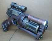 STEAMPUNK NERF MAVERICK - Pirate Post Apocalyptic Gun With Light