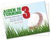 Baseball Birthday Party Invitation