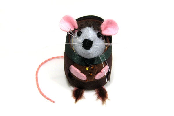 Lord of the Rings Frodo Baggins Mouse ornament felt rat hamster mice cute gift for LOTR collectors by TheHouseofMouse - READY to SHIP