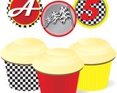 Race Car Birthday Party Cupcake Package
