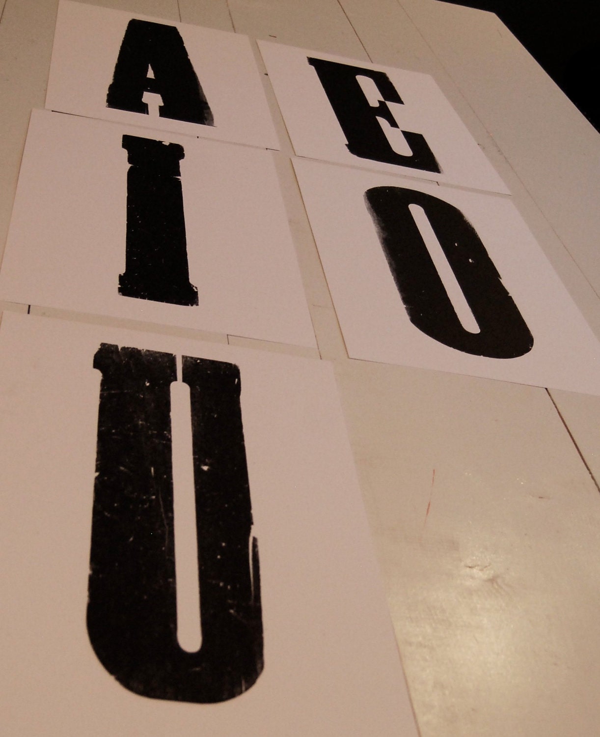 Single Big Letters- Clarendon Condensed