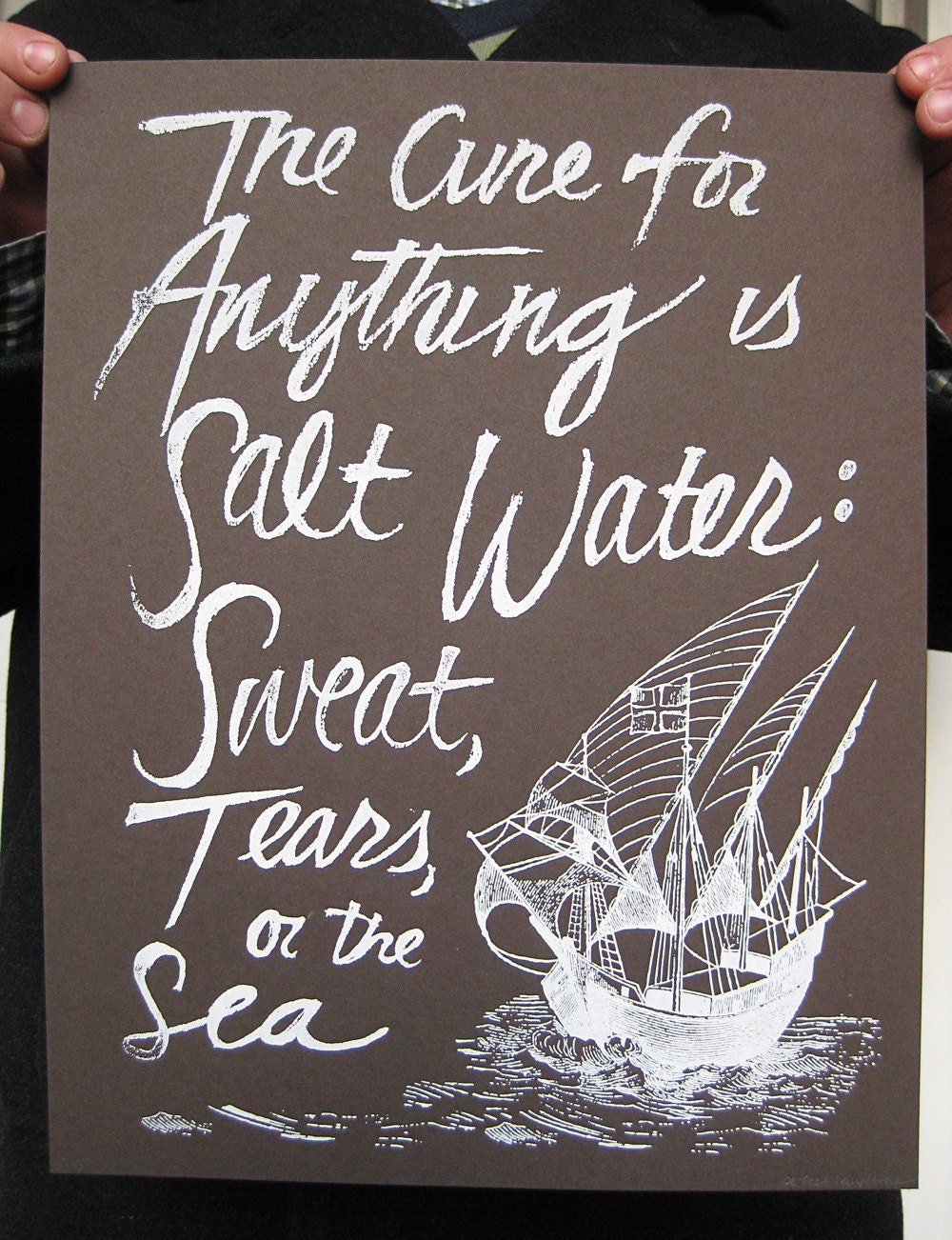 Salt Water Cure Screenprint