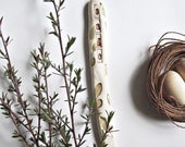 Simple Leaf Stamped Porcelain Plant Markers Set of FOUR, Choose Your Own Varieties - StudioByTheForest Simple Leaf Stamped Porcelain Plant Markers Set of FOUR, Choose Your Own Varieties - StudioByTheForest