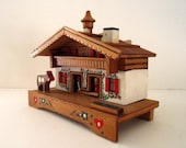 Vintage Austrian Musical Weather House with Swiss Reuge Movement