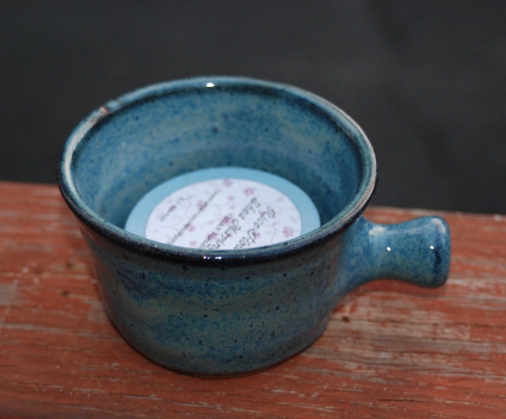 apothecary style shaving mug with soap...