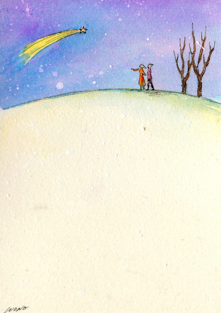 Original ACEO Painting -- A little luck