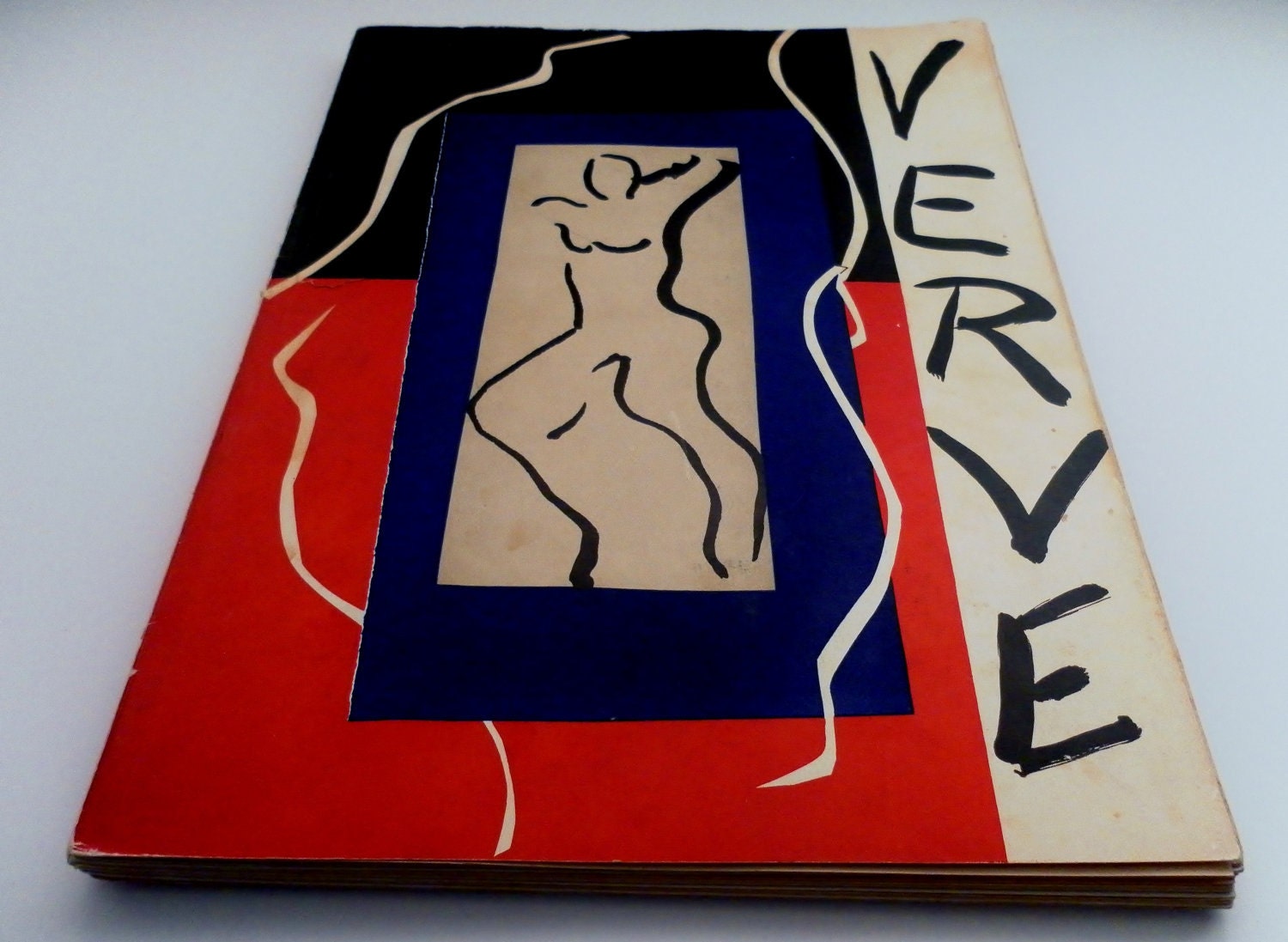 Rare 1937 Verve Art Magazine Vol.1 No.1  Premiere First Issue Cover Henri Matisse.  Original Lithographs and Heliogravures Photographs.