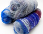 Lightly Textured Spinning or Felting Batt  -- 3.9 oz
